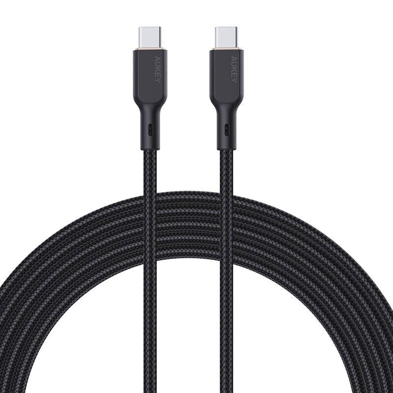 Aukey USB-C - USB-C kábel 1m fekete (CB-KCC101) (CB-KCC101)