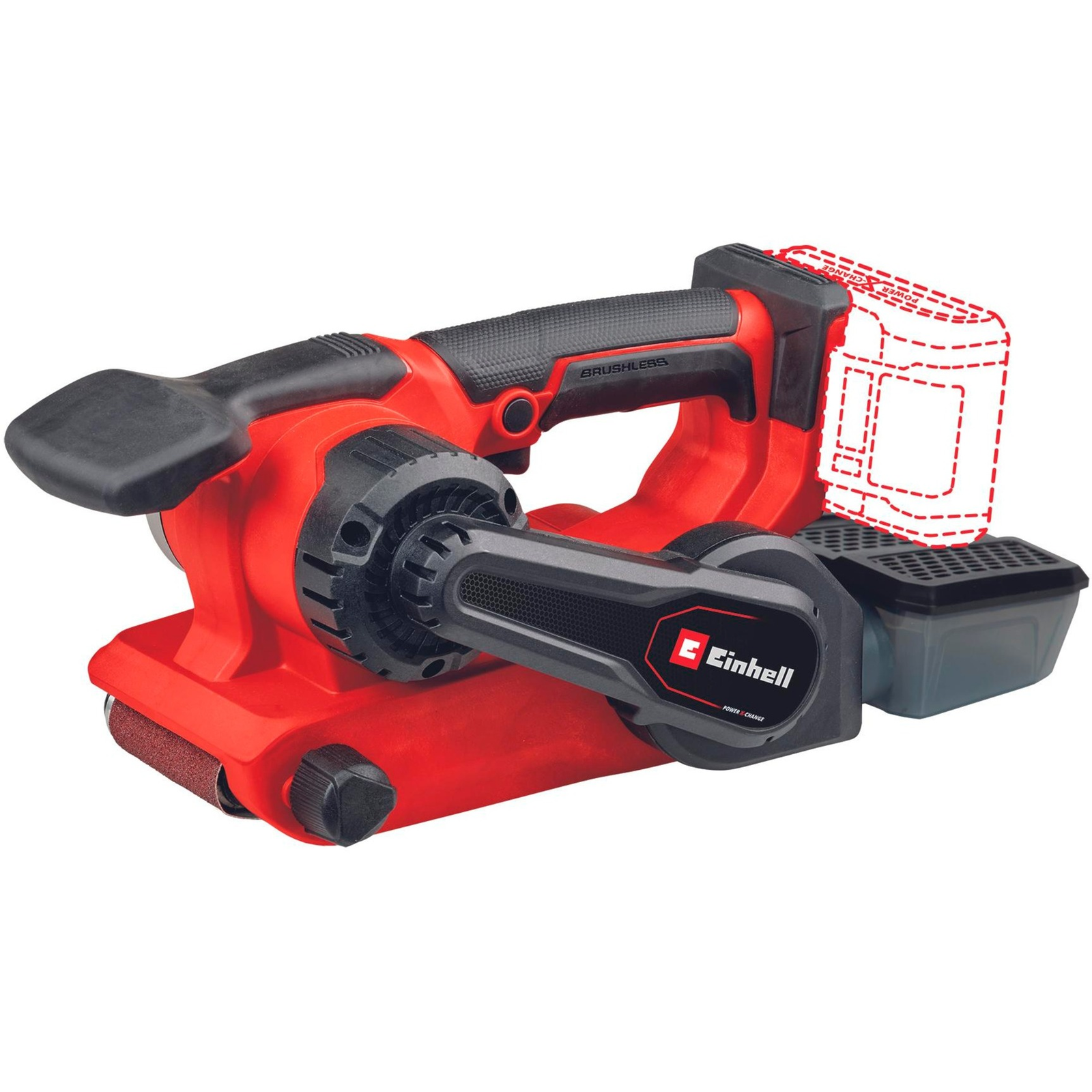 Einhell 4466270 TP-BS 18/457 Li BL Solo Akkumulátoros Szalagcsiszoló (Akku és töltő nélkül) (4466270)