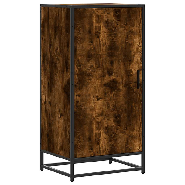 füstös tölgy színű szerelt fa cipőtartó 48x38x97,5 cm