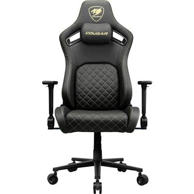 COUGAR CGR-DFL-GLB PC gamingstol Polstret vatteret sæde Sort, Guld