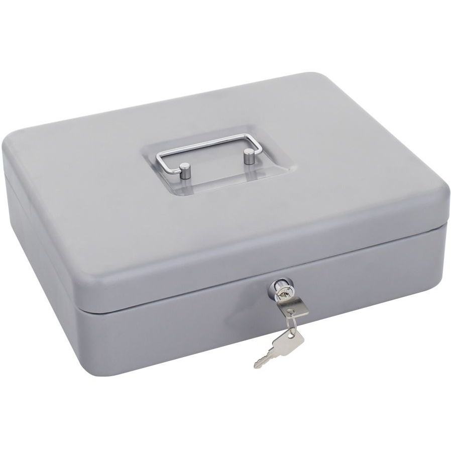 Rottner HomeStar Cash Euro 2 Rekeszes Pénzkazetta 30 x 9 x 24 cm - Ezüst (T06106)