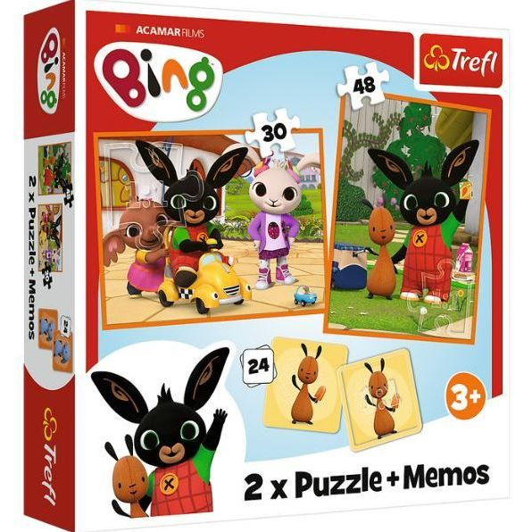 Trefl Bing és barátai puzzle és memória játék (226371) (T226371)