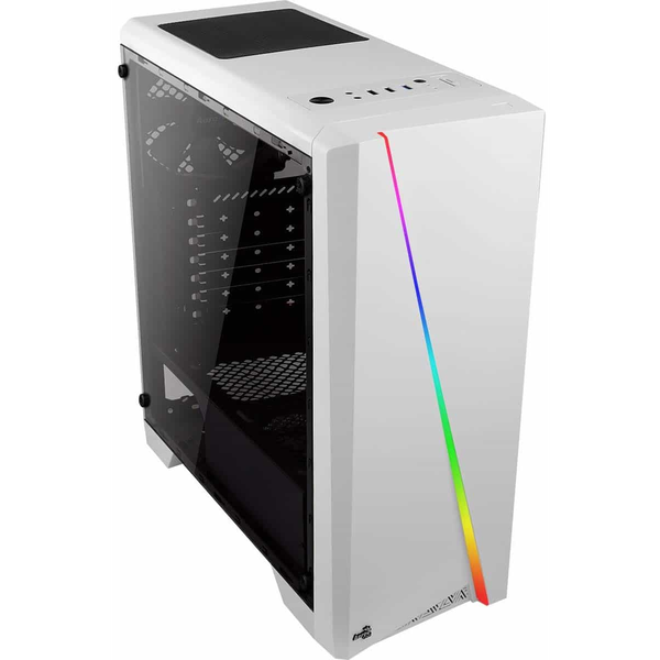 Carcasa Aerocool Cylon Tempered Glass, Mid-Tower, fara sursa, ATX, White