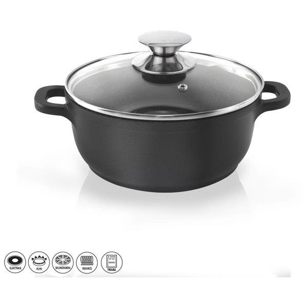 Pot GRANDE, átmérő: 16 cm, üveg fedő