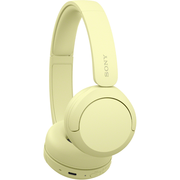 Bluetooth слушалки Sony WH-CH520, жълти