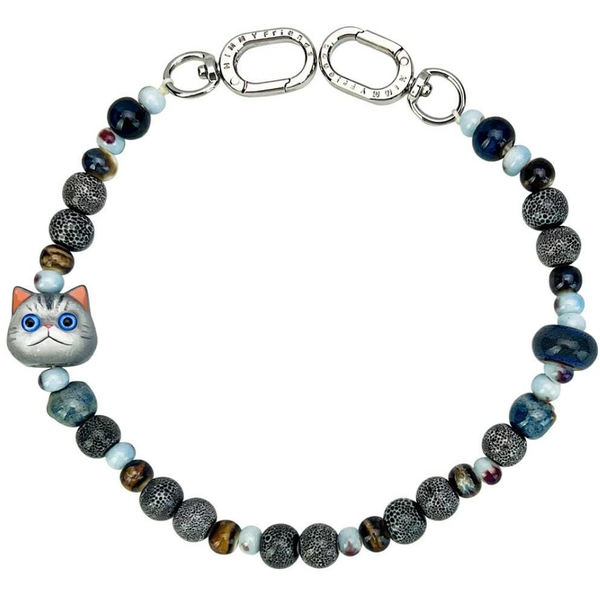 Bag charm handstrap Nimmy New Big Eye Cute Pets 2.0 gray