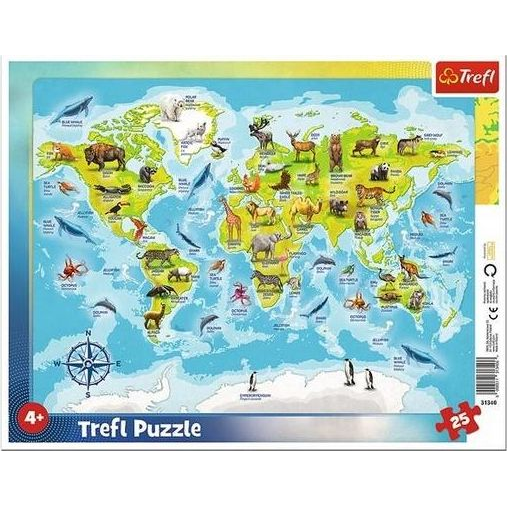 Trefl 31340 puzzle 25 pz Animali