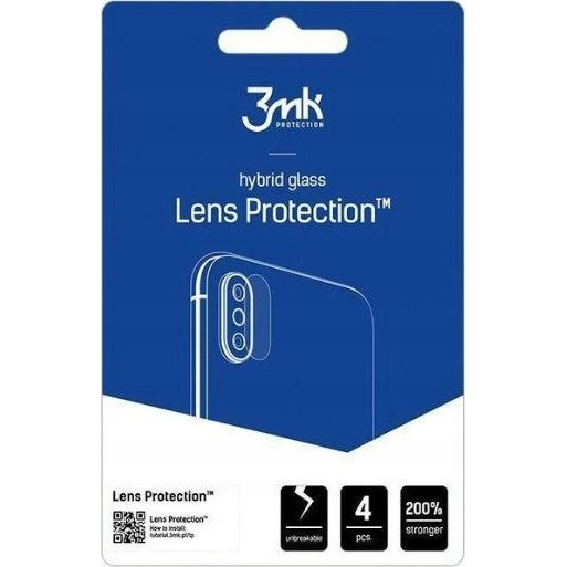 4x стъкло за камера 3mk Lens Protection, съвместимо с Motorola Edge 50 Neo, прозрачно