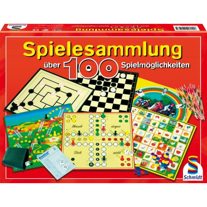 Schmidt Spielesammlung/100 Spiele társasjáték készlet (49147 / 2485-183) (2485-183)