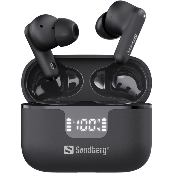 Sandberg 126-52 cuffia e auricolare True Wireless Stereo (TWS) In-ear Musica/Giornaliera Bluetooth Nero
