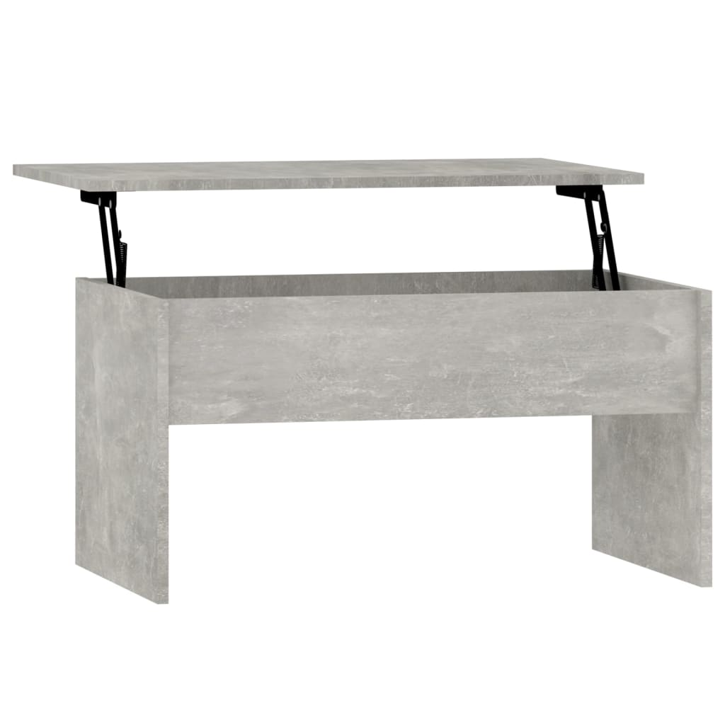 betonszürke szerelt fa dohányzóasztal 80 x 50,5 x 41,5 cm (809642)