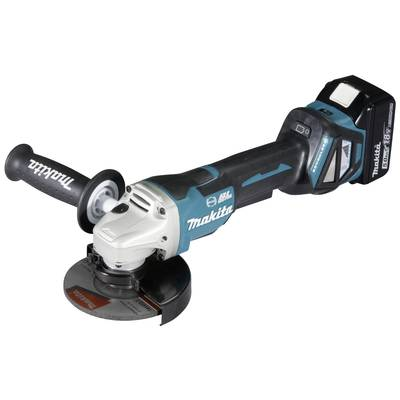Makita (DGA517RTJ) Akkus sarokcsiszoló 125 mm 2. akkuval, Töltővel 18 V 5 Ah (DGA517RTJ)