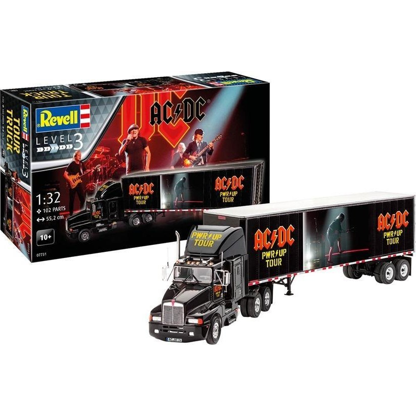 Revell 07731 AC/DC Tour Truck & Trailer „Power Up“ Kamionmodell építőkészlet 1:32 (4009803007731)