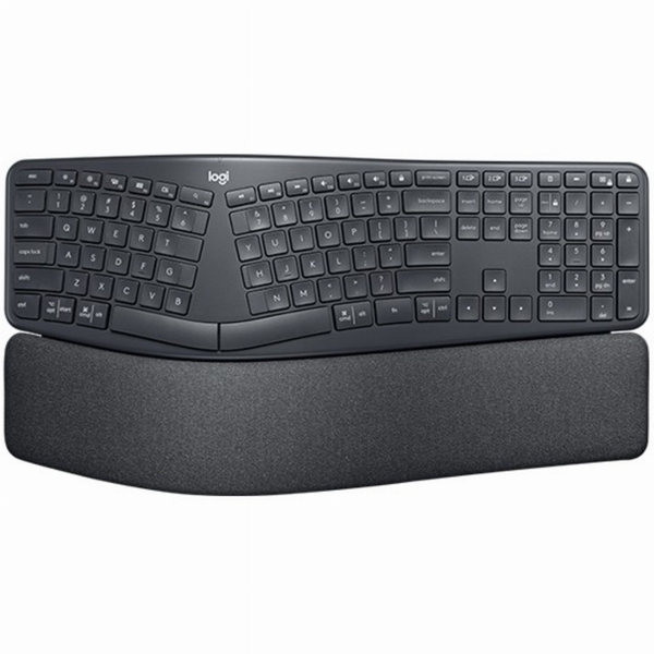 Logitech Ergo K860 tastatur Universel RF trådløs + Bluetooth QWERTZ Tysk Grafit