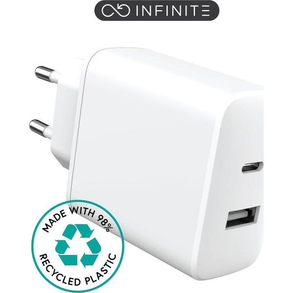 eSTUFF ES637031-BULK Caricabatterie per dispositivi mobili Smartphone Bianco AC Ricarica rapida Interno