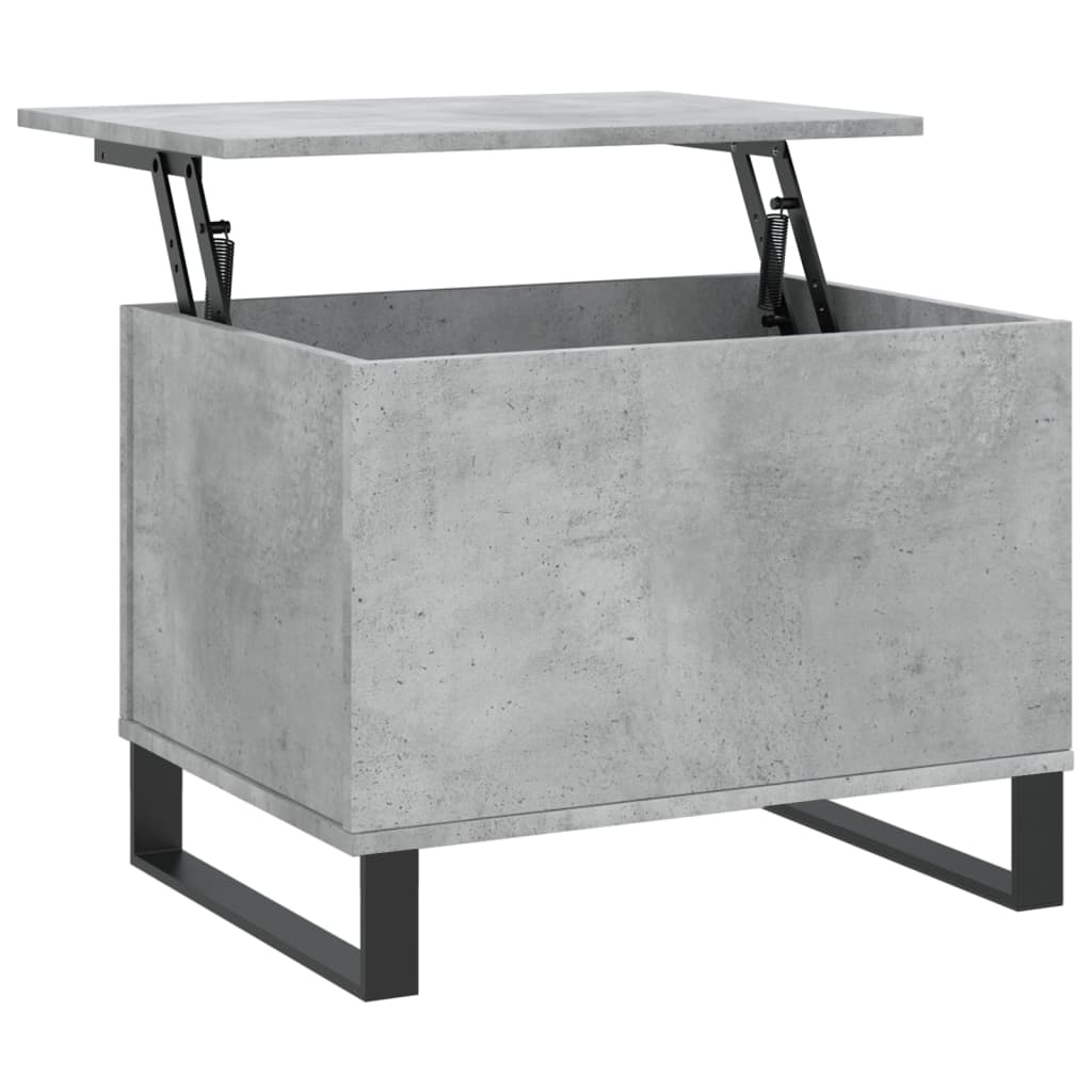 betonszürke szerelt fa dohányzóasztal 60 x 44,5 x 45 cm (830960)