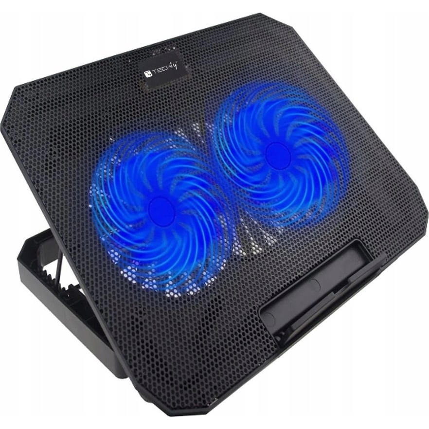Techly ICOOL-CP11TY stojan na laptop Čierna 43,2 cm (17")