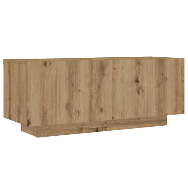 kézműves tölgy színű szerelt fa éjjeliszekrény 100 x 35 x 40 cm