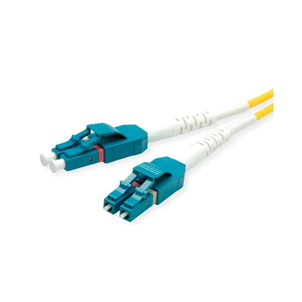 ROLINE LWL-Kabel Duplex, Single Mode 9/125m OS2, LC/LC, gelb, 10 m