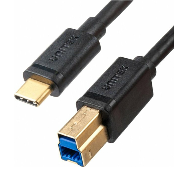 Unitek C14096BK-2M USB-C apa - USB-B apa 3.2 Nyomtató kábel - Fekete (2m)