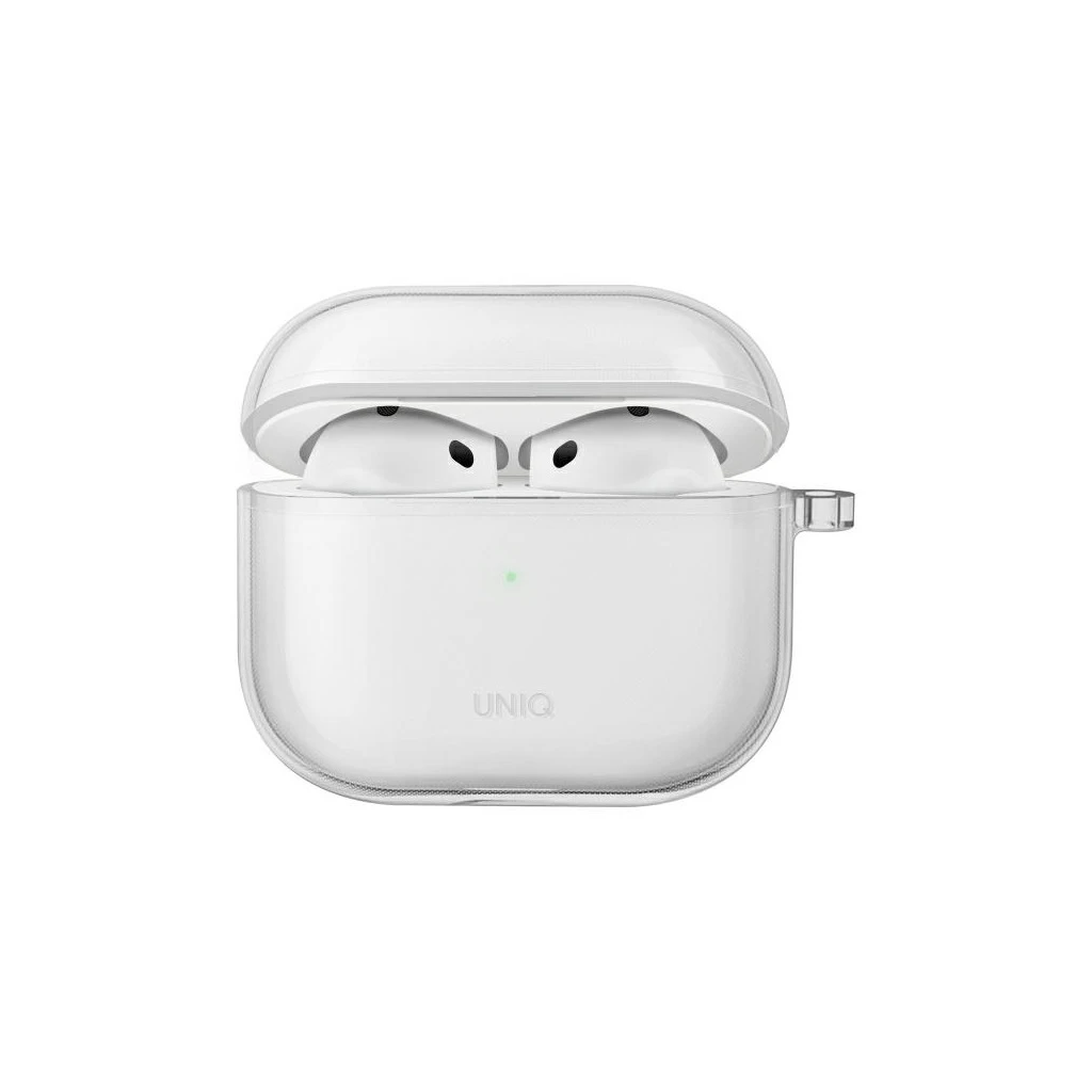 UNIQ Glase tok AirPods 4 készülékhez fényes átlátszó