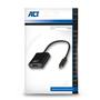 ACT AC7320 adaptér na video kábel 0,15 m USB Typ-C DisplayPort Čierna