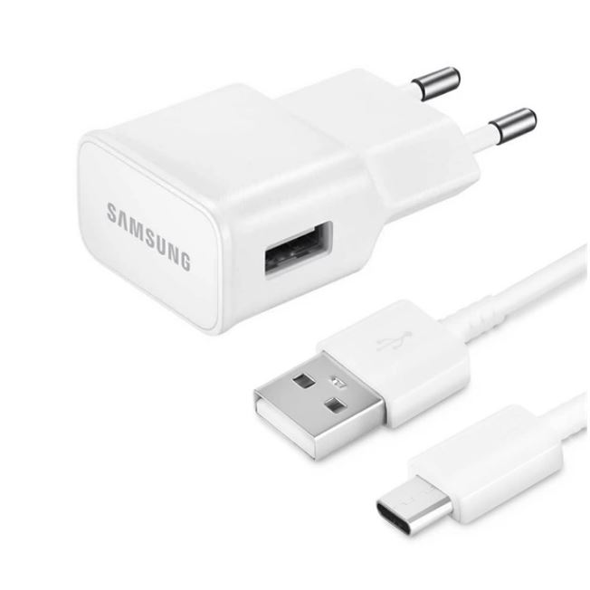 Samsung hálózati töltő USB-A aljzat (10W, 5V/2A + EP-DN930E USB-C kábel) fehér (EP-TA12_EP_DN930) (EP-TA12_EP_DN930)