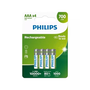 Philips Rechargeables R03B4A70/10 батерия за домакински уред Акумулаторна батерия AAA Никел-метален хидрид (NiMH)