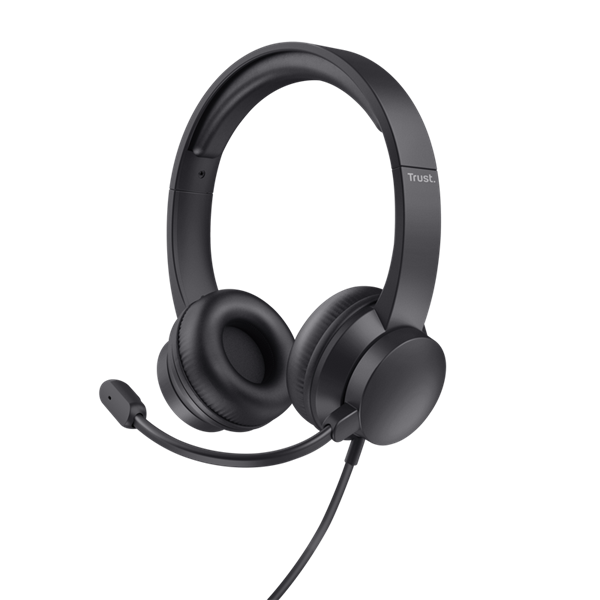Trust Ayda 1,8m vezetékes fekete PC headset mikrofonnal