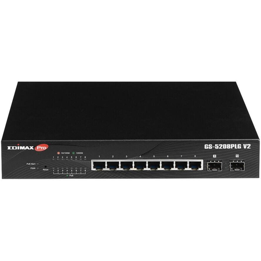 Edimax GS-5208PLG V2 Smart Gigabit PoE+ Switch (GS-5208PLG V2)