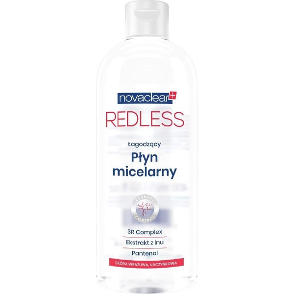 Equalan Pharma Novaclear, Redless Łagodzący Płyn Micelarny, 400 ml - Długi termin ważności!