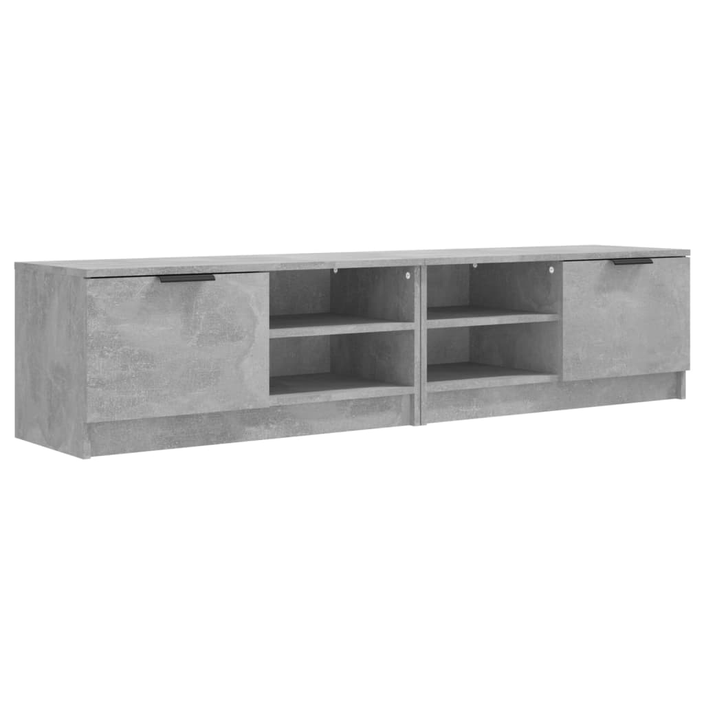 2 db betonszürke szerelt fa TV-szekrény 80x35x36,5 cm (811475)