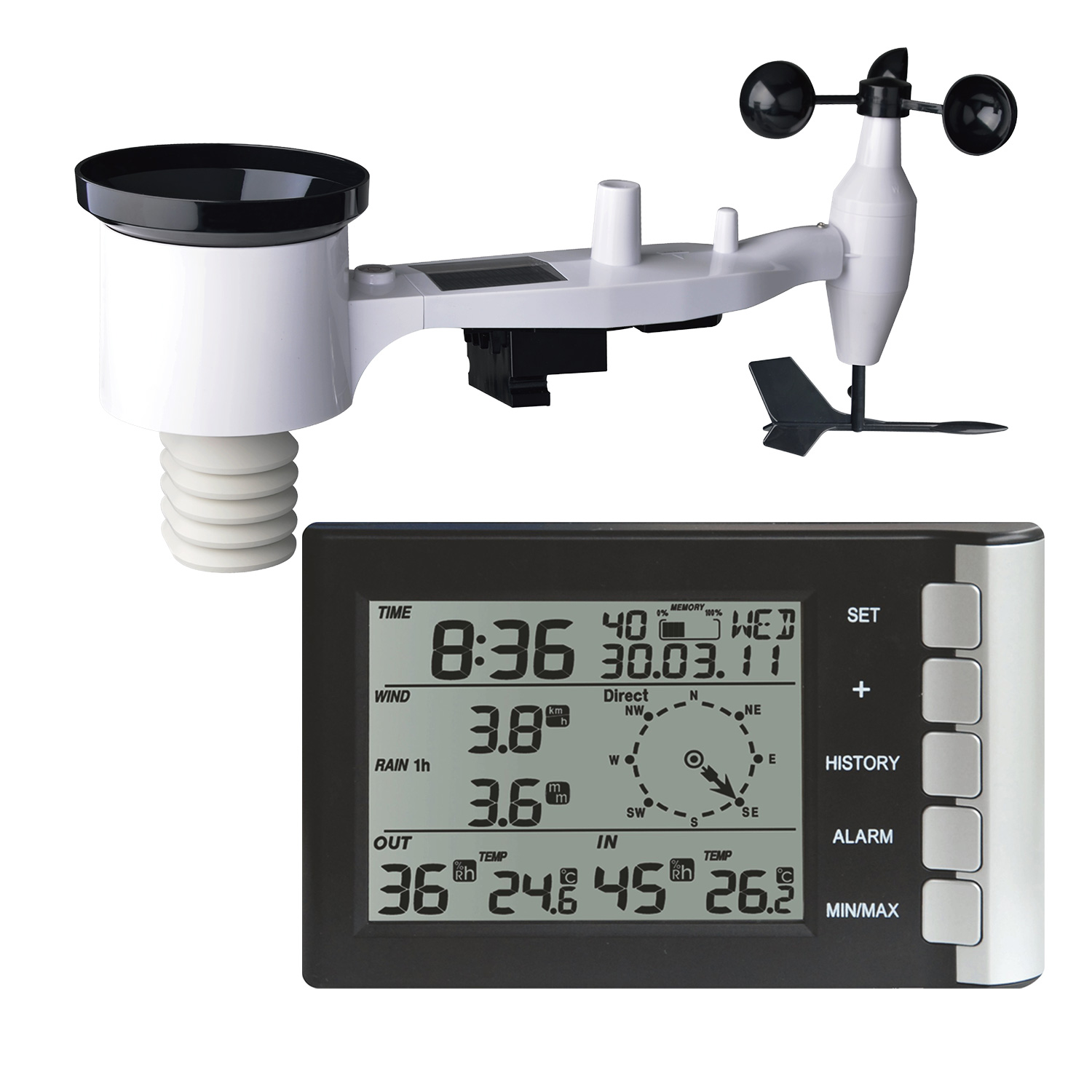 Levenhuk Wezzer Pro LP240 LCD Időjárás állomás (82934)