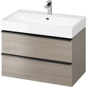 Cersanit S522-029 SZAFKA PODUMYWALKOWA VIRGO 80 SZARA UCHW CZARNY ZNONT. // CER.VIRGO-80-SZARA-UCH-CZ