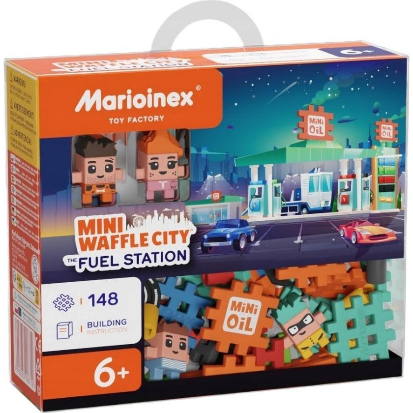 Marioinex Mini Waffle 148 darabos Benzinkút építő készlet (5903033906996)
