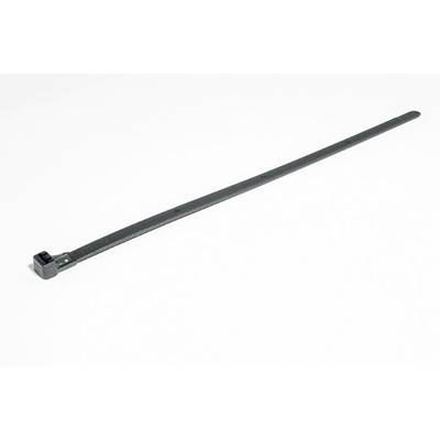 HellermannTyton 131-21410 REL140-PA66-BK Kábelkötöző 150 mm 7.60 mm Fekete Nyitható, Karos záródással 100 db (131-21410)