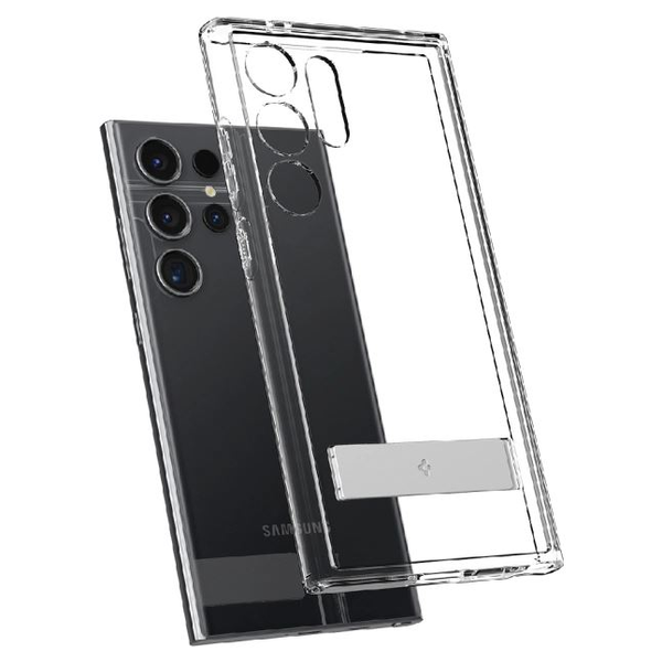 Pouzdro pro Samsung Galaxy S24 Ultra Spigen Průhledné s podstavcem