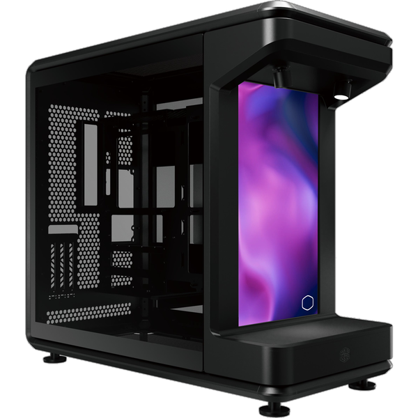 Cooler Master MF360-KHNN-S02 MasterFrame 360 Stage LCD Midi-Tower, ATX, LCD, Window, Black