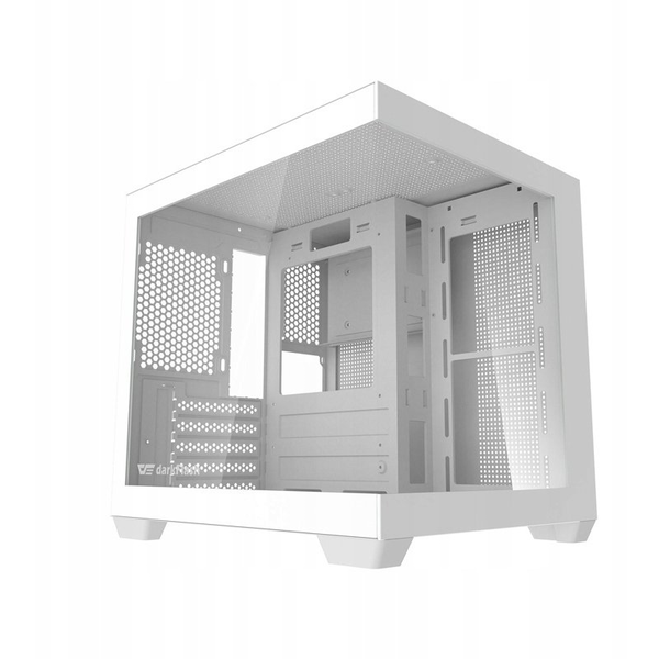 DARKFLASH C275P számítógépház fehér ventilátorok nélkül