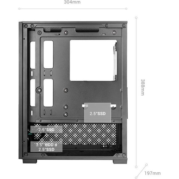 Mars Gaming MC-SE2 Mini Tower Sort
