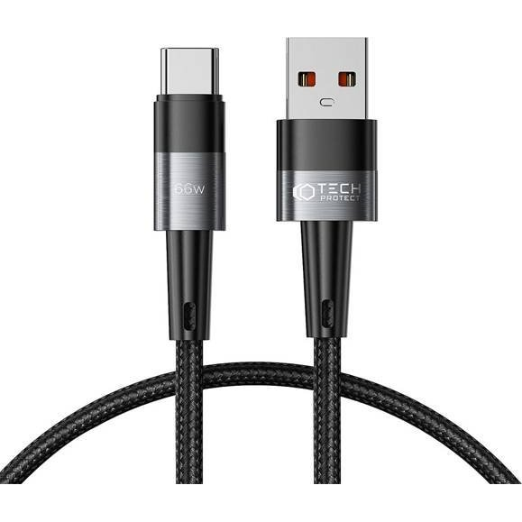 TECH-PROTECT ULTRABOOST TYPE-C KABEL 66W/6A 100CM SIVA ZA POLNJENJE