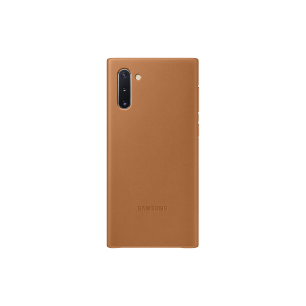 Samsung EF-VN970 Galaxy Note 10 gyári Bőr védőtok - Bézs
