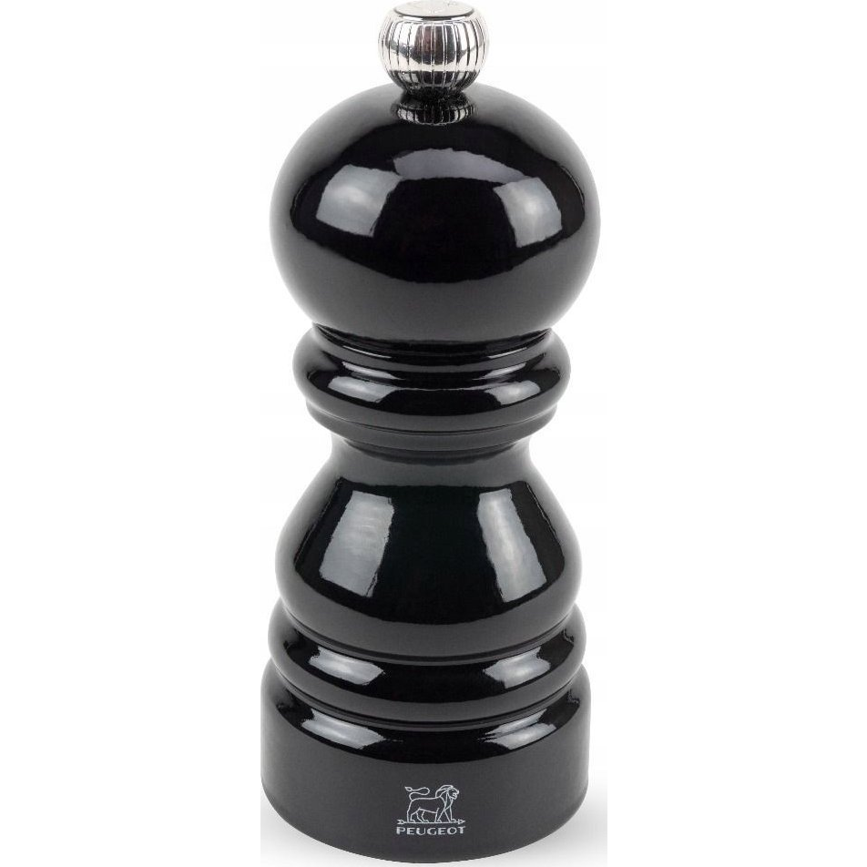 Peugeot, Paris, borsőrlő, fa, 12 cm, lakkfekete (42747P12)