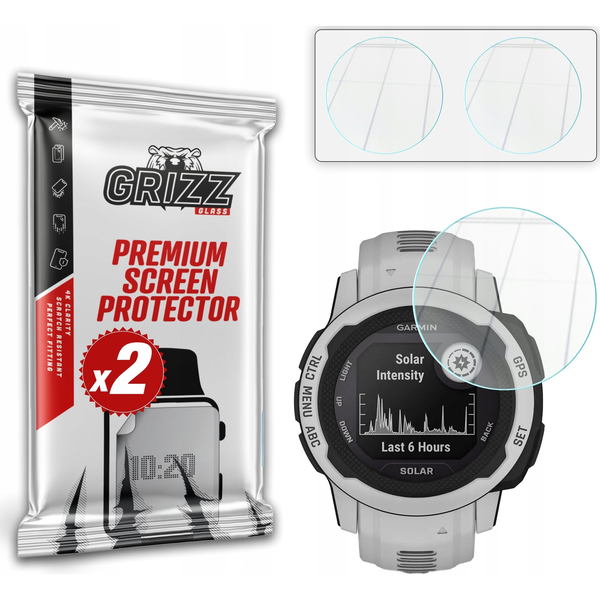 Szkło hybrydowe GrizzGlass HybridGlass do Garmin Instinct 2S 40mm
