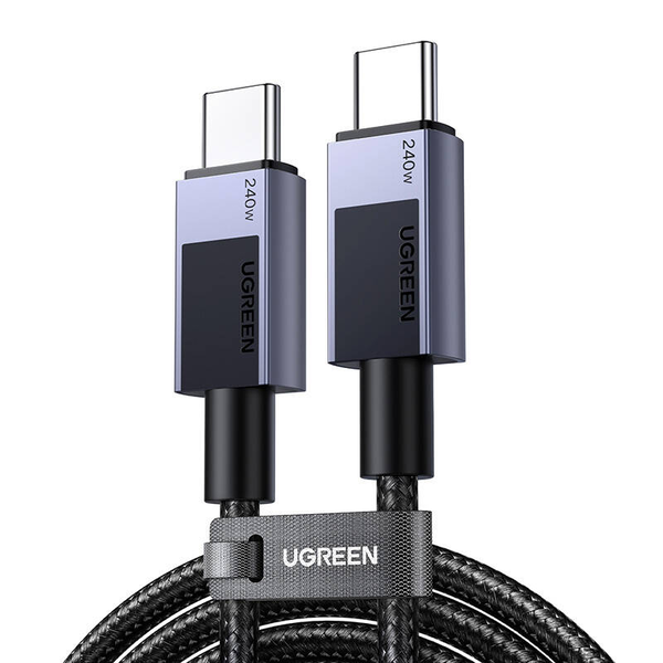 Ugreen L513 USB-C apa - USB-C apa Adat és gyorstöltő kábel 2m - Szürke