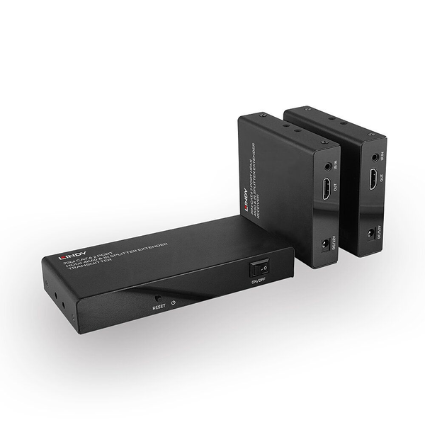 Lindy 38385 extensor audio/video Transmisor y receptor de señales AV Negro