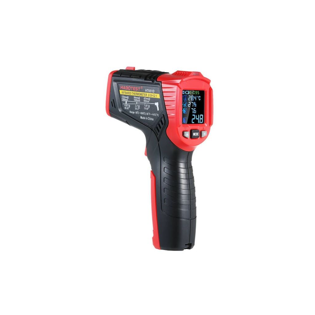 Habotest HT651D digitális lézeres pirométer és páratartalom mérő (HT651D)