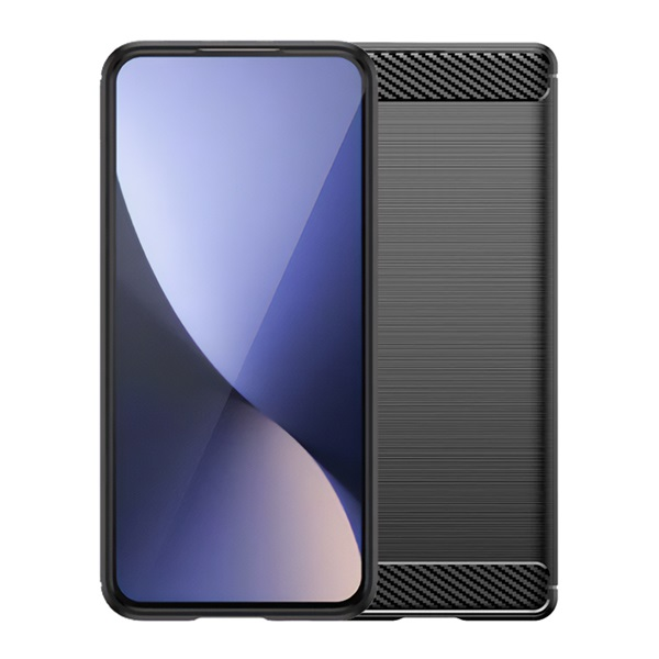 Szilikon telefonvédő (ütésállóság, légpárnás sarok, szálcsiszolt, karbon minta) FEKETE Honor 400 Lite "Gigapack csomagolás" (GP-168396)