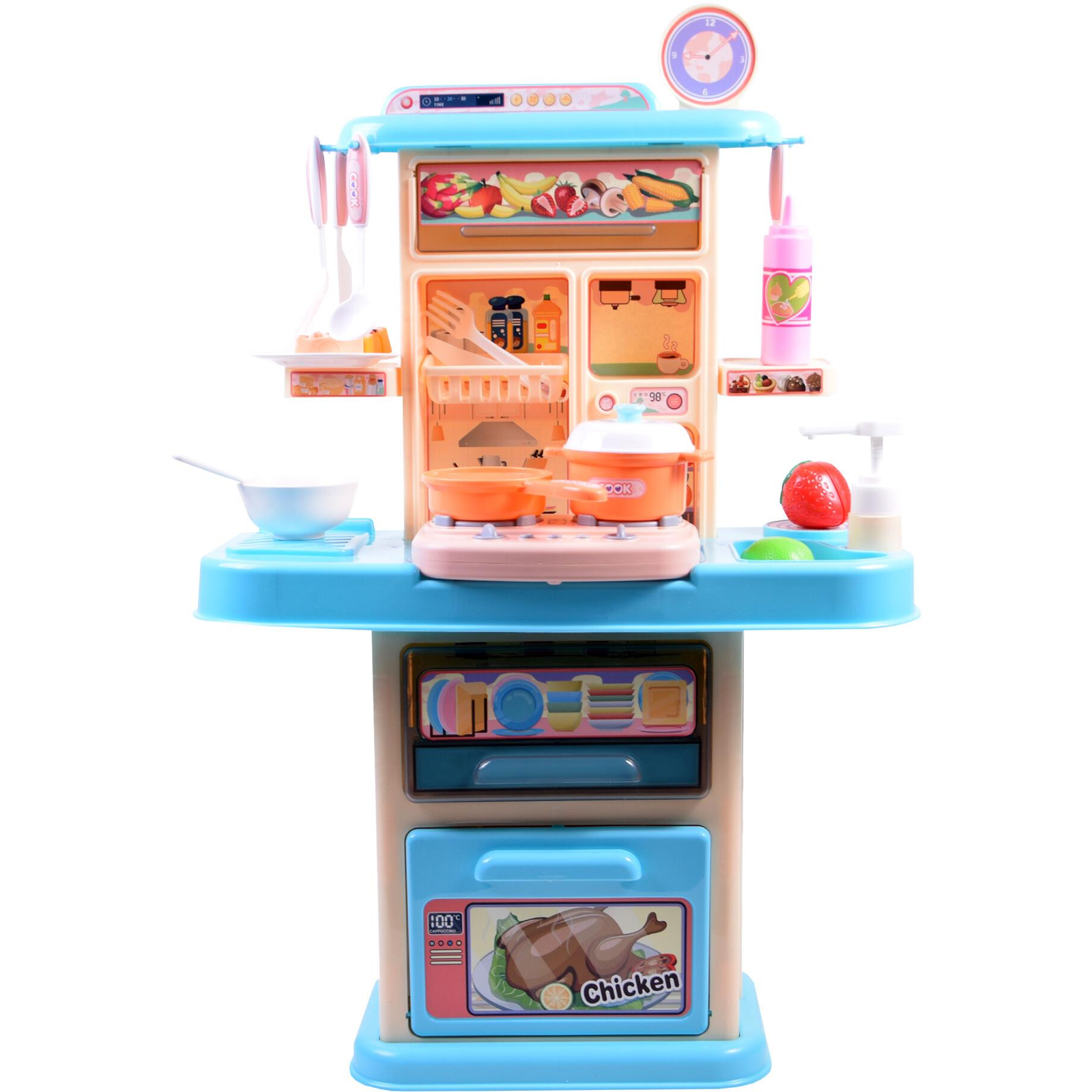 Aga4Kids MR6133 műanyag konyha, kék (MR6133-Blue)