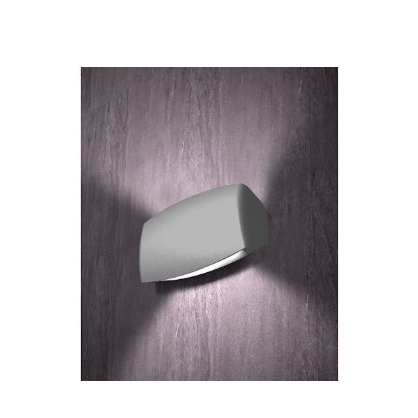 Fumagalli ABRAM 190 kültéri falilámpa 4K, szürke (AB2.000.000.LXK1L) (AB2.000.000.LXK1L)